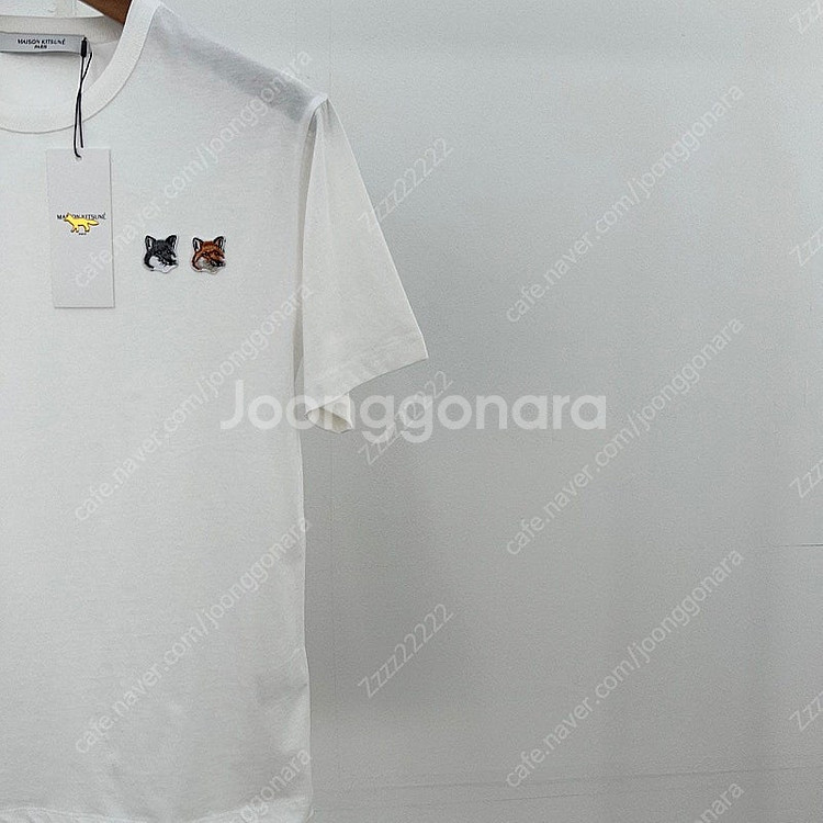 메종키츠네 더블폭스 반팔티셔츠--8