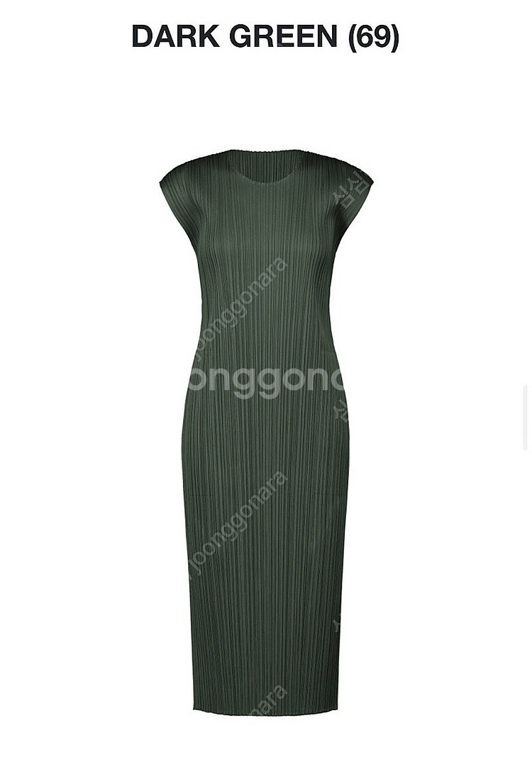 플리츠플리즈 다크그린 원피스 4사이즈--0
