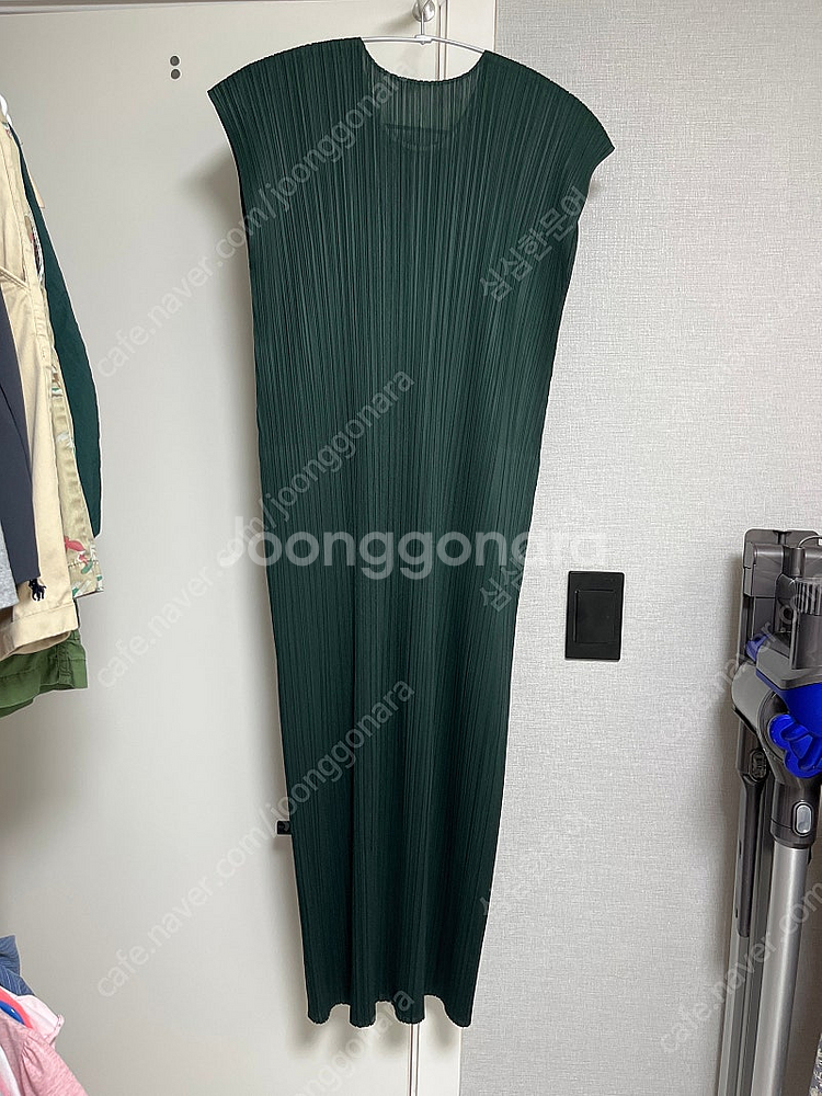 플리츠플리즈 다크그린 원피스 4사이즈--3