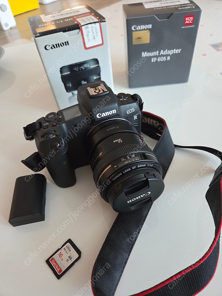 캐논 EOS R+ EF 50mm f/1.4 USM 렌즈+어댑터 EF-EOS R 이미지