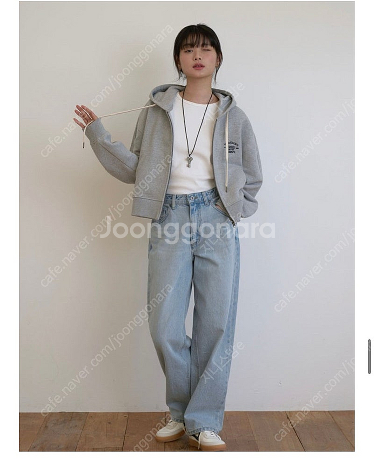 노멜렛 트레블러 후드 집업 그레이 1사이즈--3