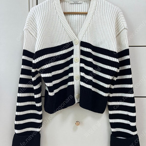 코젯 스트라이프 가디건 니트