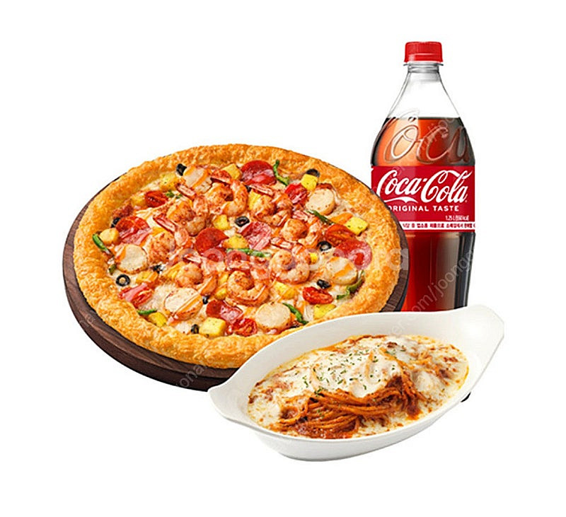 피자헛 씨푸드킹 치즈크러스트L+리치치즈파스타+콜라1.2...--0