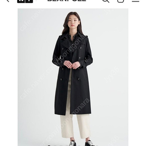 빈폴 레이디스 클래식 롱 트렌치코트 블랙