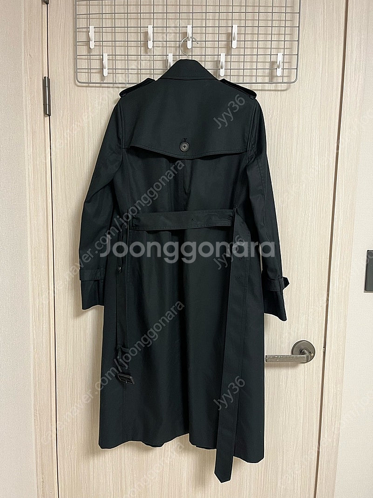 빈폴 레이디스 클래식 롱 트렌치코트 블랙--5
