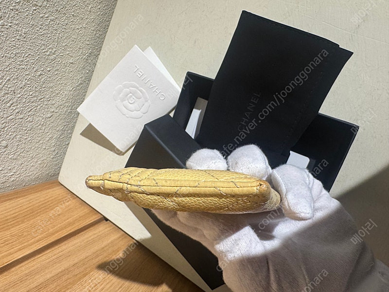 정품 샤넬보이 카드지갑--4