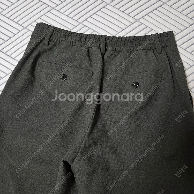 커스텀멜로우 snug 시어서커 와이드 팬츠 78 그린 ...--7