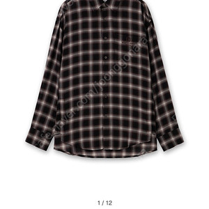 [판매/교환]우영미 25FW 레드 그라데이션 체크셔츠