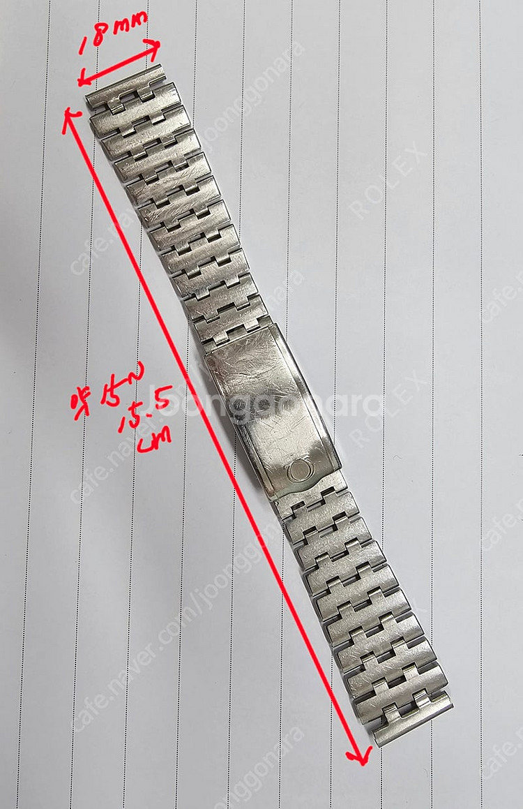 빈티지 정품 오메가 브레이슬릿 18mm--0