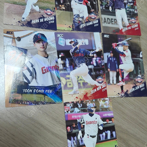 롯데 자이언츠 KBO 카드. 포토카드. 띠부실. 착불.