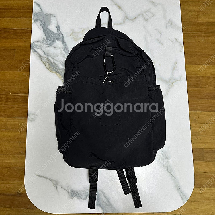 에메모가든 나일론 슬러브 백팩 블랙 85--1