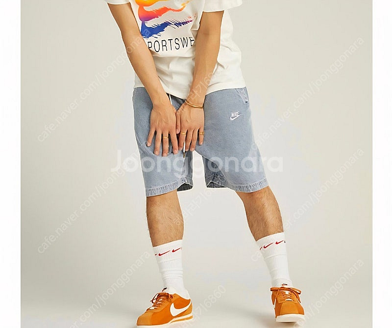 나이키데님반바지--0