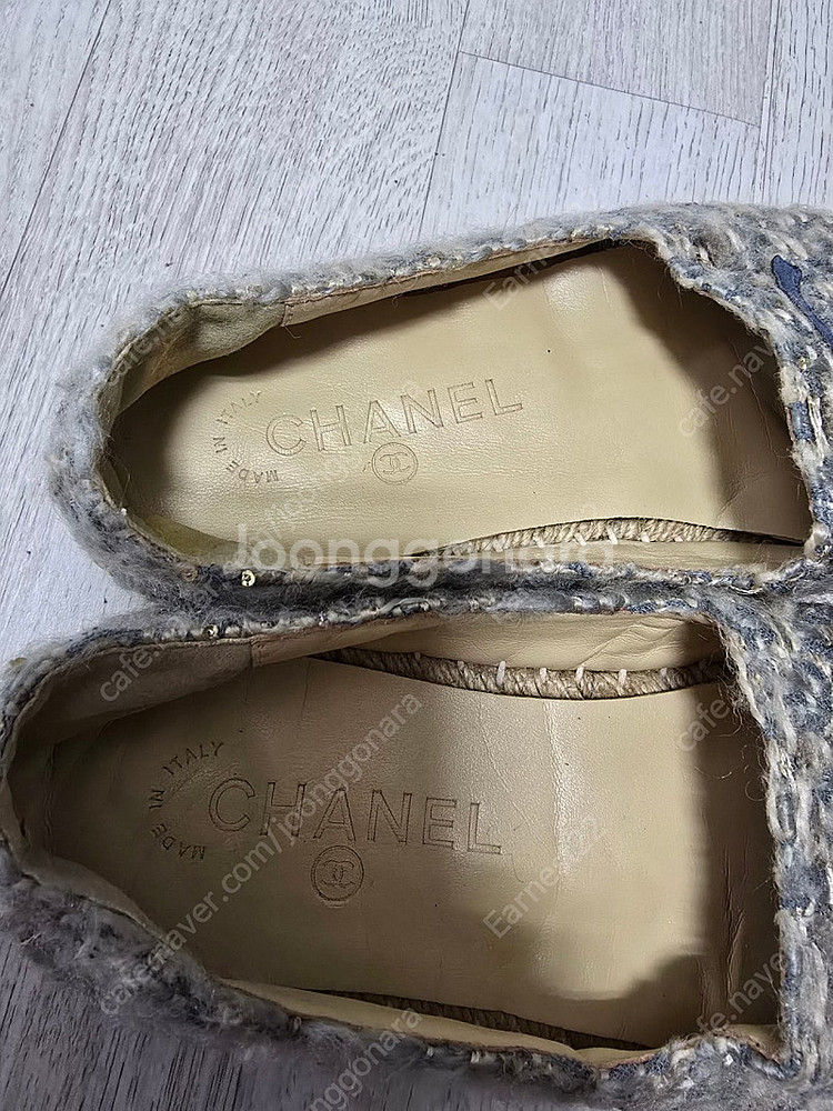 (정품) 샤넬 CC로고 에스파듀 39사이즈 (명품 여자...--5