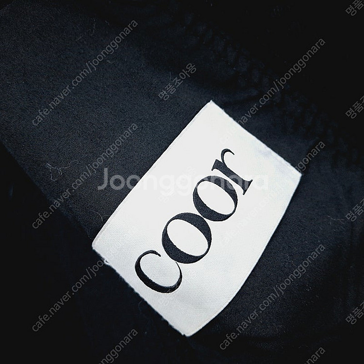 COOR 쿠어 데님 컷오프 자켓 블랙 M--3