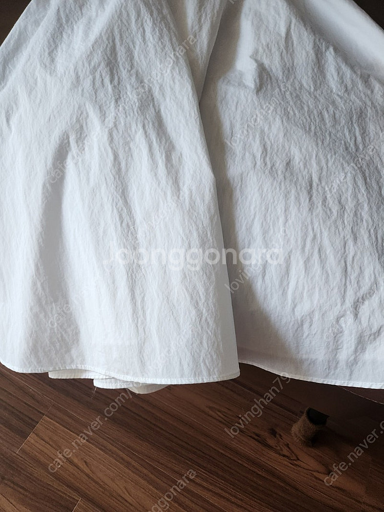 위드아웃썸머 피크닉 풀 화이트 롱스커트--7