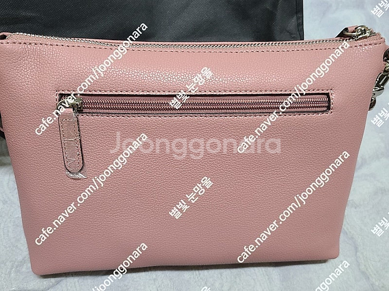 피에르가르뎅 핑크 소가죽 가방 판매--2