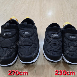 내셔널지오그래픽 플러핀 패딩신발, 방한화 270,230mm