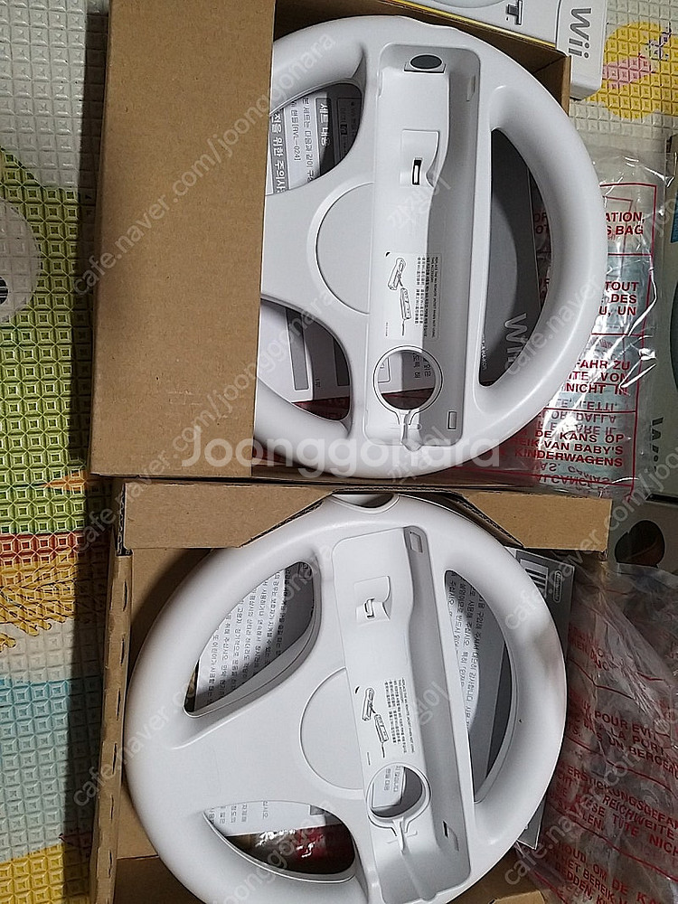 닌텐도 위 wii 마리오카트+정품핸들 2개--5