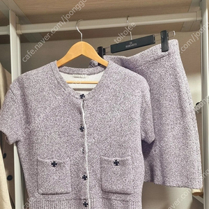 시에 sie 믹스 부클레 가디건+스커트 set