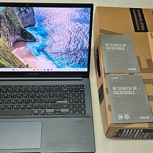 그래픽용 노트북 ASUS Vivobook M6500QC(i7-12세대급) RTX3050 박스포함 상태 최상급