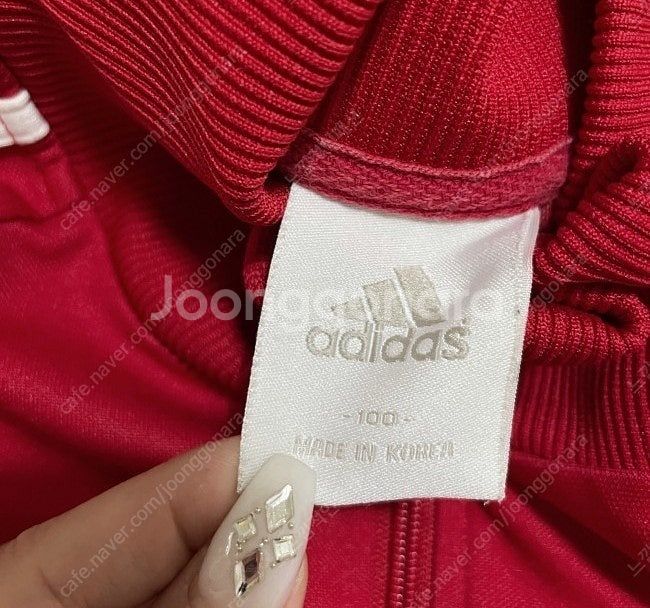 아디다스 리버풀 유니폼 빨흰 빨강 트랙탑 져지집업 100 / L--2
