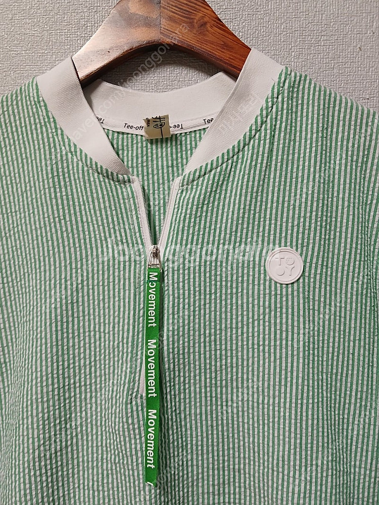 TEE-OFF 스트라이프.조끼.아디다스트레이닝--1