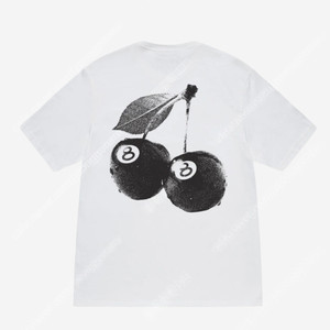 [새상품] 스투시 체리티 화이트stussy cherry T-shirt s,m