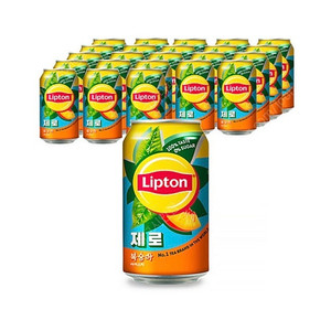[립톤] 제로 아이스티 복숭아 355ml(24캔) 5묶음