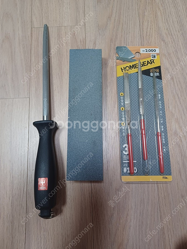 새제품) 독일산 즈윌링 헹켈 정육칼칼과 숫돌 세트 8만원--4