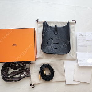 에르메스 미니에블린 미블린 블랙금장 새상품