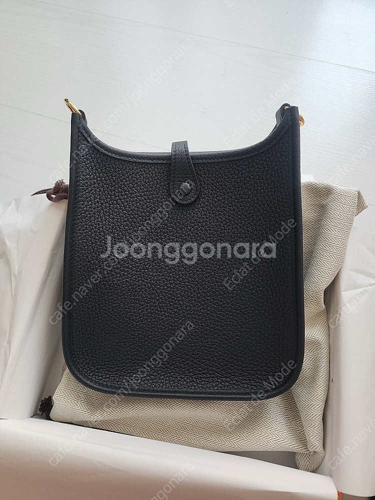 에르메스 미니에블린 미블린 블랙금장 새상품--9