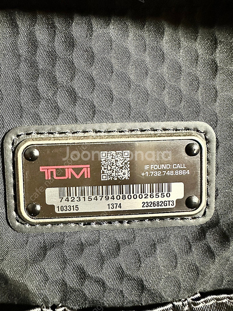 투미(TUMI) 알파 브라보 데이비스 백팩 팝니다.--3