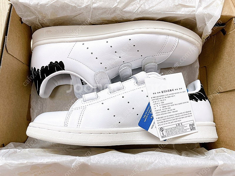 [새상품] Adidas 아디다스 스탠스미스 검흰 벨크로--9