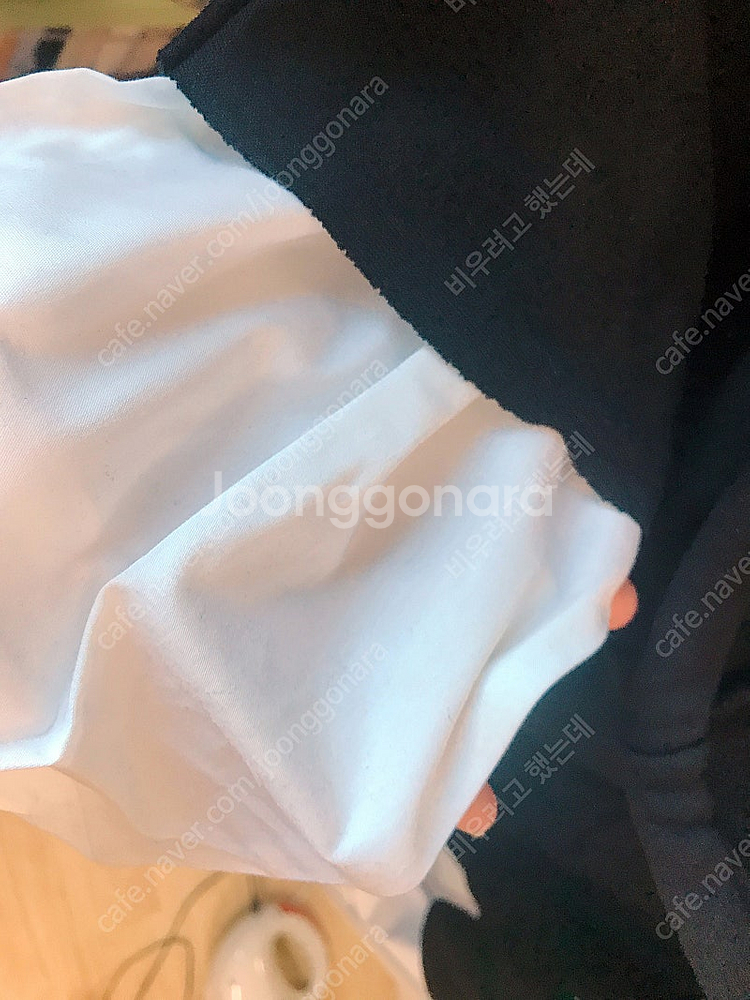[새상품] 루즈핏 레이어드 스웻셔츠 힙스타일 후드티--4