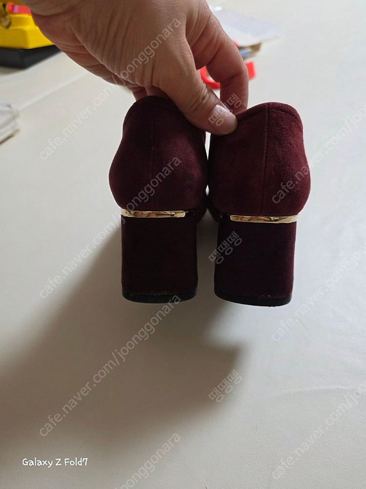 와인색 225 구두--1