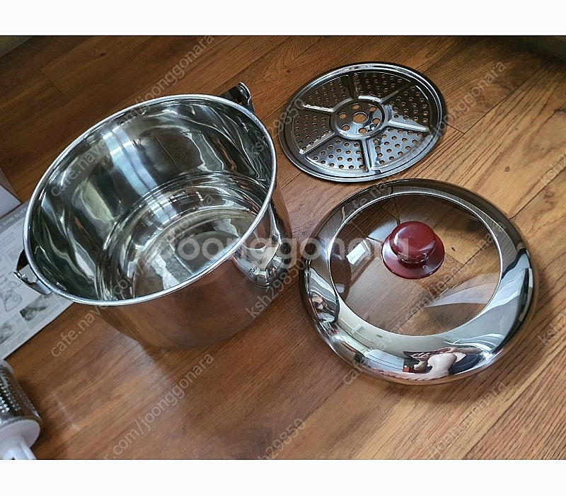 스테인레스찜통들통형+야채다지기채칼기구 합2가지 저렴하게...--3