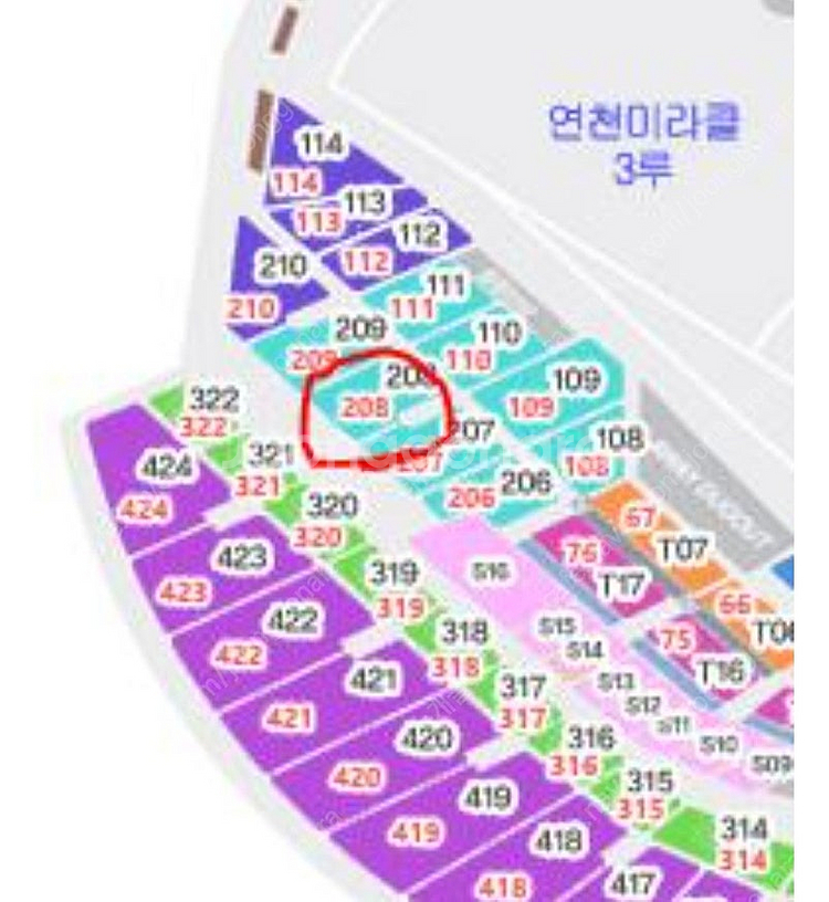 불꽃야구 연천 미라클 고척 불꽃석 208구역 2연석--1