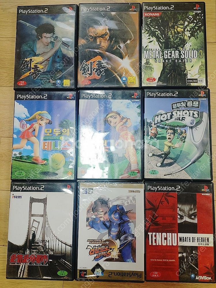 PS2 게임시디 팝니다--0