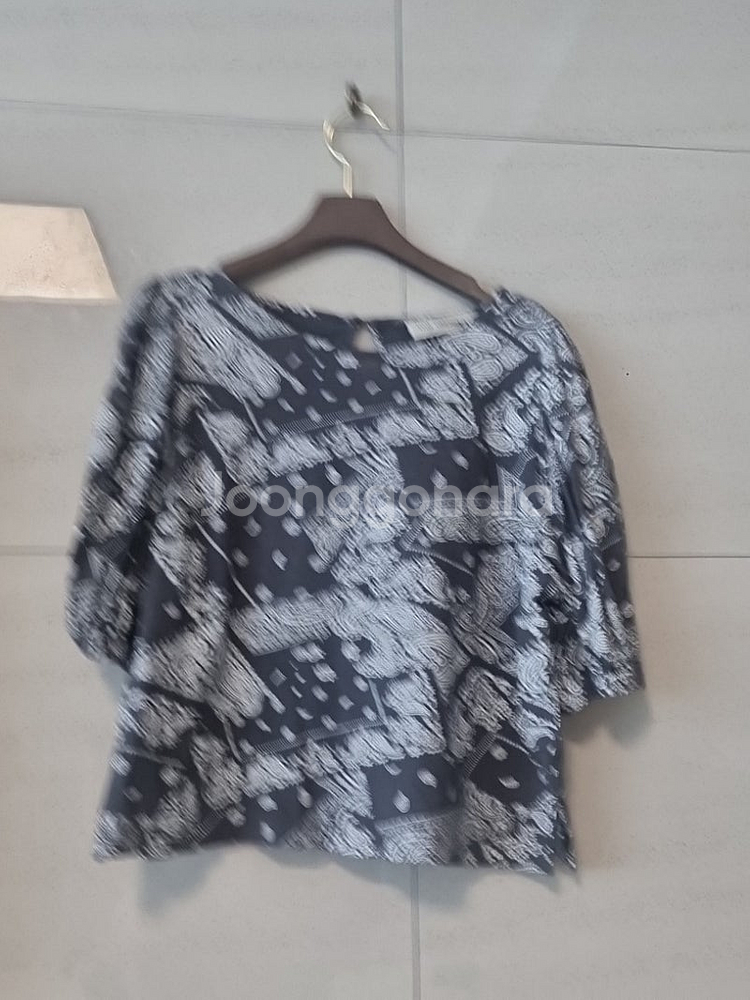 톰그레이하운드(TOM GREYHOUND) 페이즐리 반팔 블라우스--2