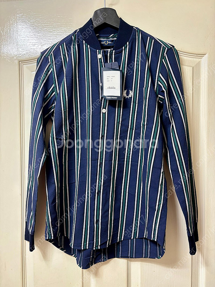 프레드페리 셔츠 자켓 시보리 90~95 새제품--0