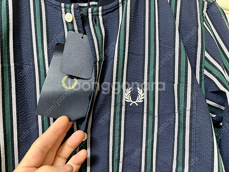 프레드페리 셔츠 자켓 시보리 90~95 새제품--4