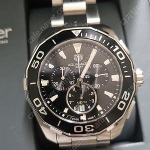 태크호이어 아쿠아레이서 CAY111A 43mm 블랙