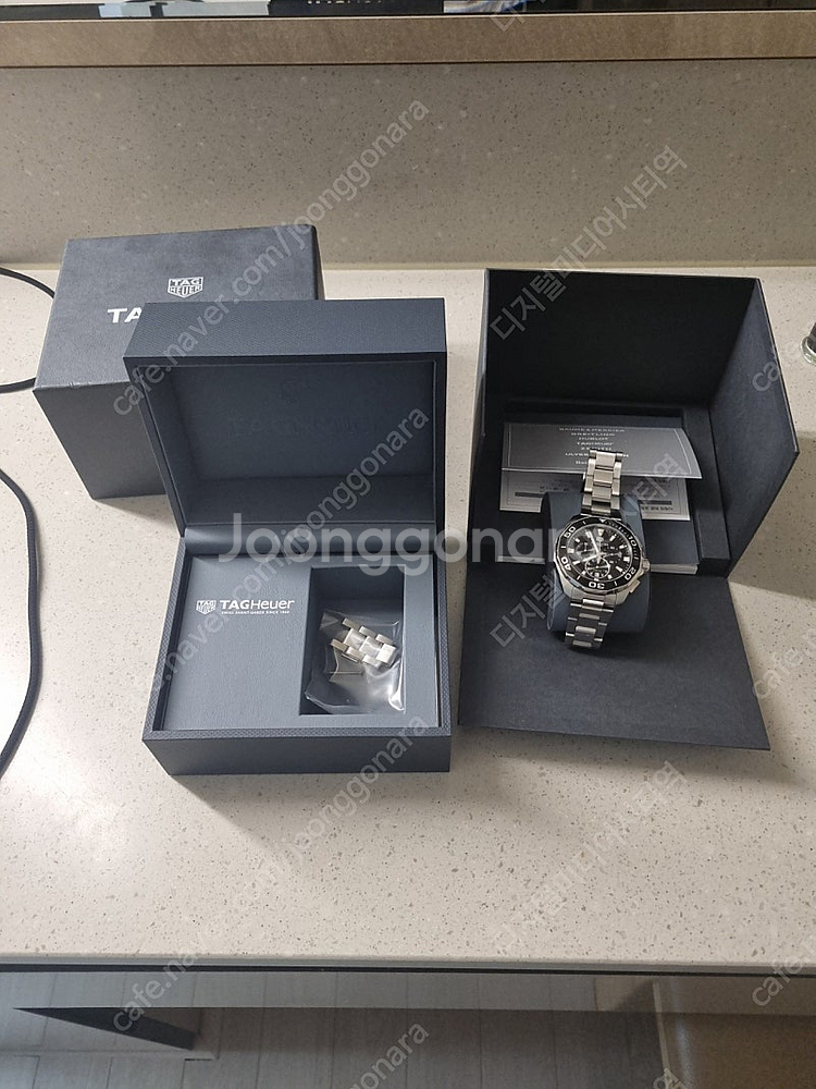 태크호이어 아쿠아레이서 CAY111A 43mm 블랙--5