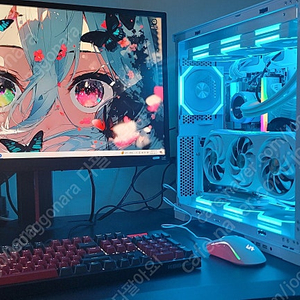 개인) 7800x3d 4080 화이트 게이밍 컴퓨터