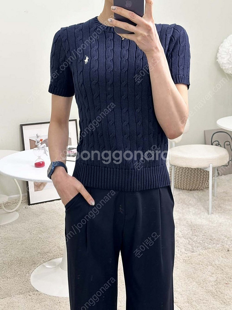폴로케이블 카라 팔아요--4