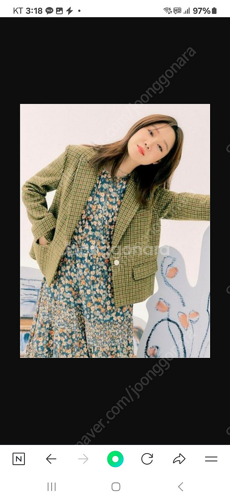 써스데이아일랜드 원버튼크롭자켓--0
