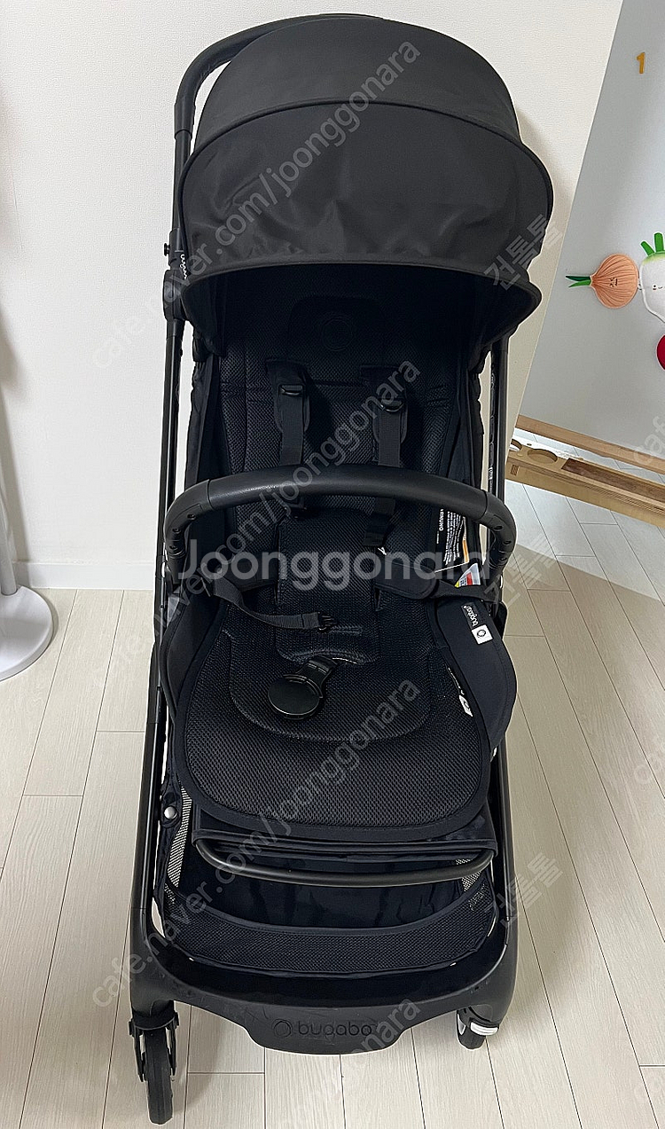 부가부 버터플라이 휴대용 유모차 올블랙--0