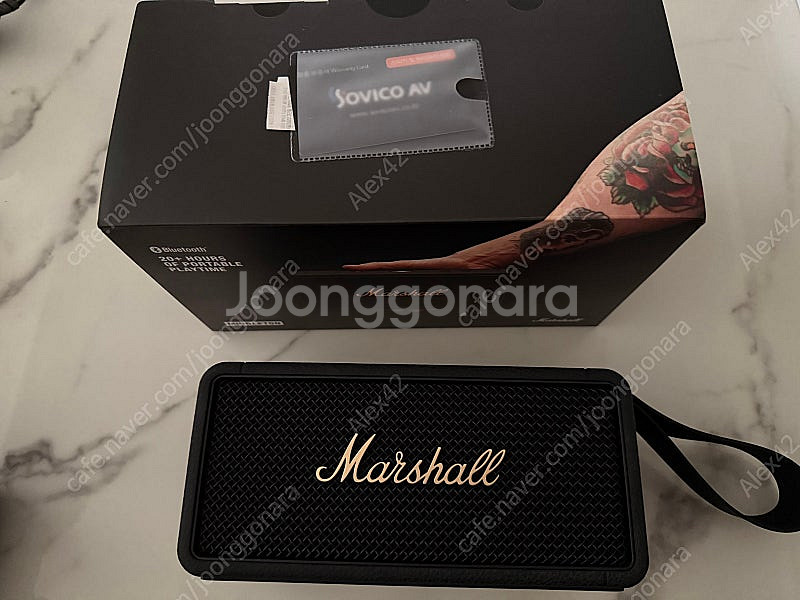 마샬 미들톤 미들턴 블루투스 스피커 소비코 정품 민트급--0