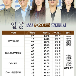 얼굴 무대인사 부산/대구 양도 박정민 신현빈 A