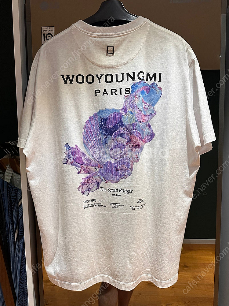 우영미 25SS 3D 코랄 백로고 화이트 반팔 50--0